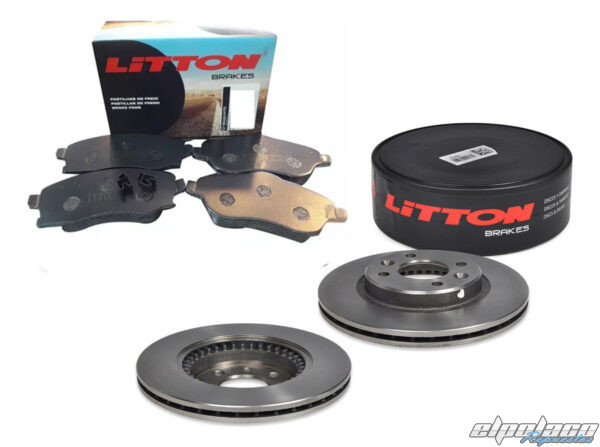 Kit Discos Y Pastillas Chevrolet Corsa 2 1.8 Del roda 14"