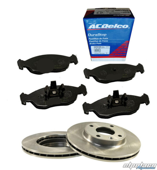 Kit Discos Y Pastillas Chevrolet Corsa 2009-2018 1.4 Del
