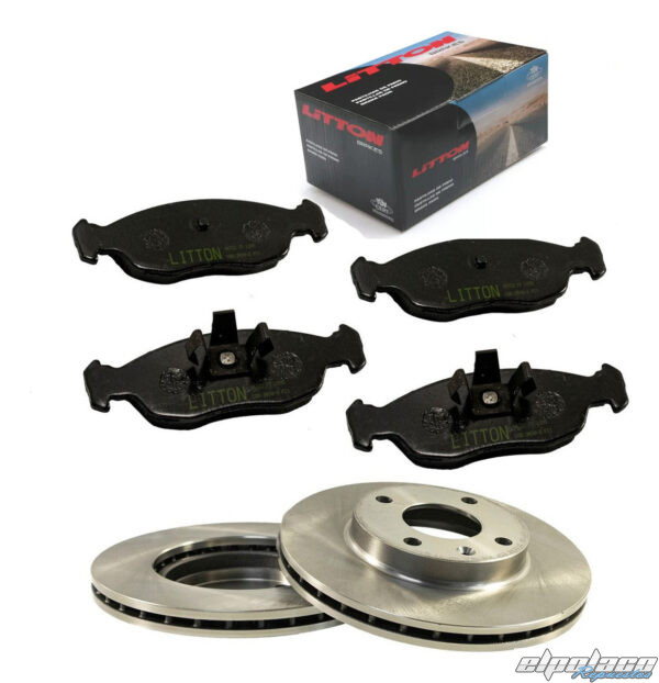Kit Discos Y Pastillas Chevrolet Corsa 2009-2018 1.4 DEL